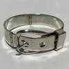 Used Made In Mexico HEAVY Belt Bangle Bracelet 925