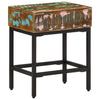 Side Table 40 X 30 X 51 Cm Reclaimed Solid Wood