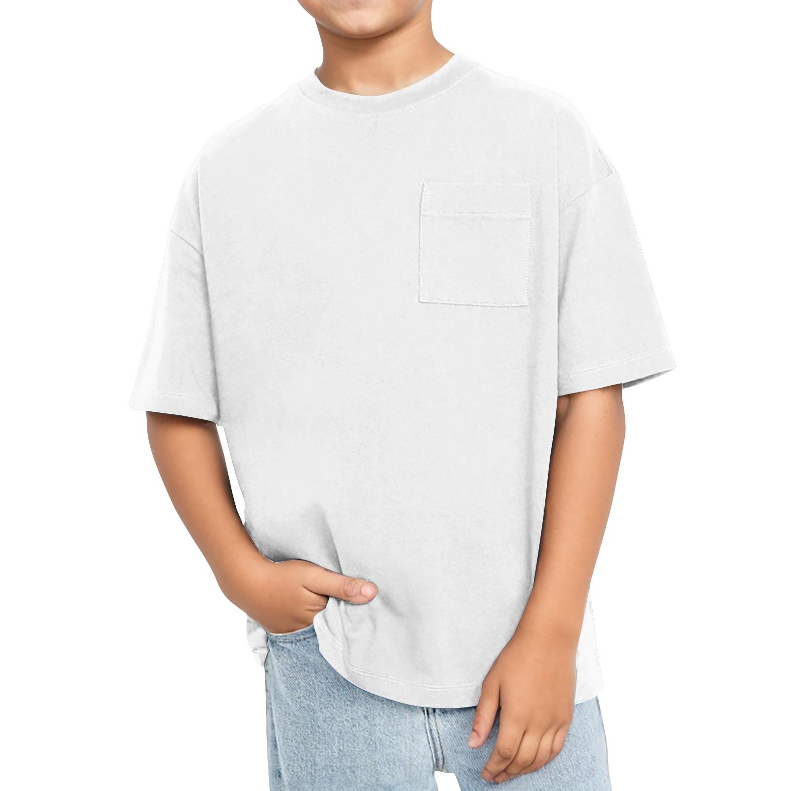 

Футболка с коротким рукавом и круглым вырезом для мальчиков 90 белый