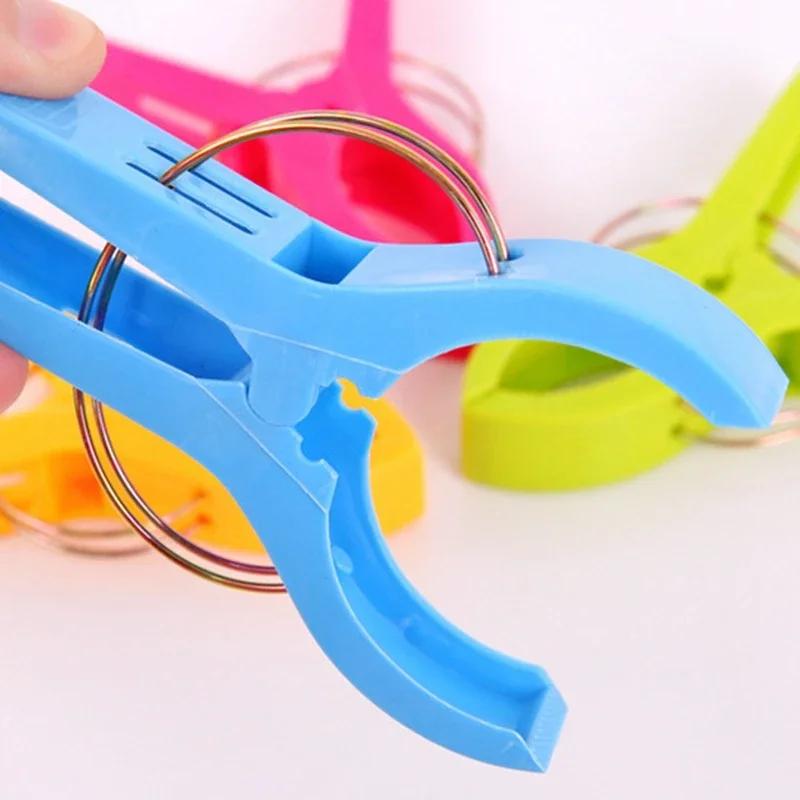 1/4pcs Plastic Laundry Clothes Pins Hanging Pegs Clips Household Food Clip Clothespins Socks Underwear Drying Rack Holder
