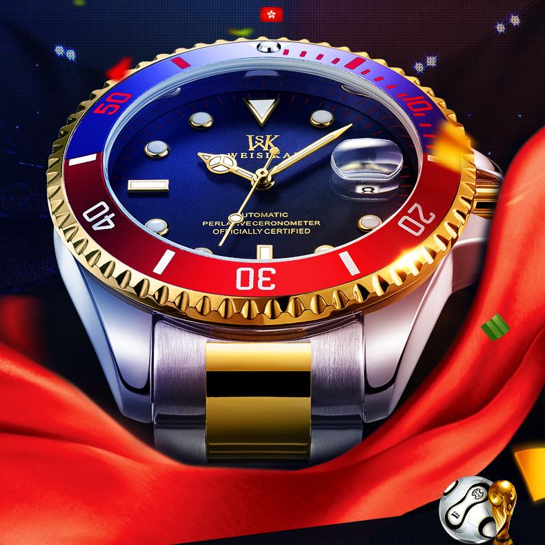 WEISIKAI 6008 Мужские часы Новые роскошные мужские часы высшего бренда с коробкой 30 — фото 7