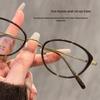 Ultralight Titanium Cat Eye Glasses for Women - Anti-Blue Light, High Myopia, Small Frame (Tea Color, 6212)
