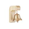 Home Decor Solid Wood Copper Bell Pendant with Magnetic Lion To Operate Wind Chimes, Home Reminders Doorbells Housewarming Gifts