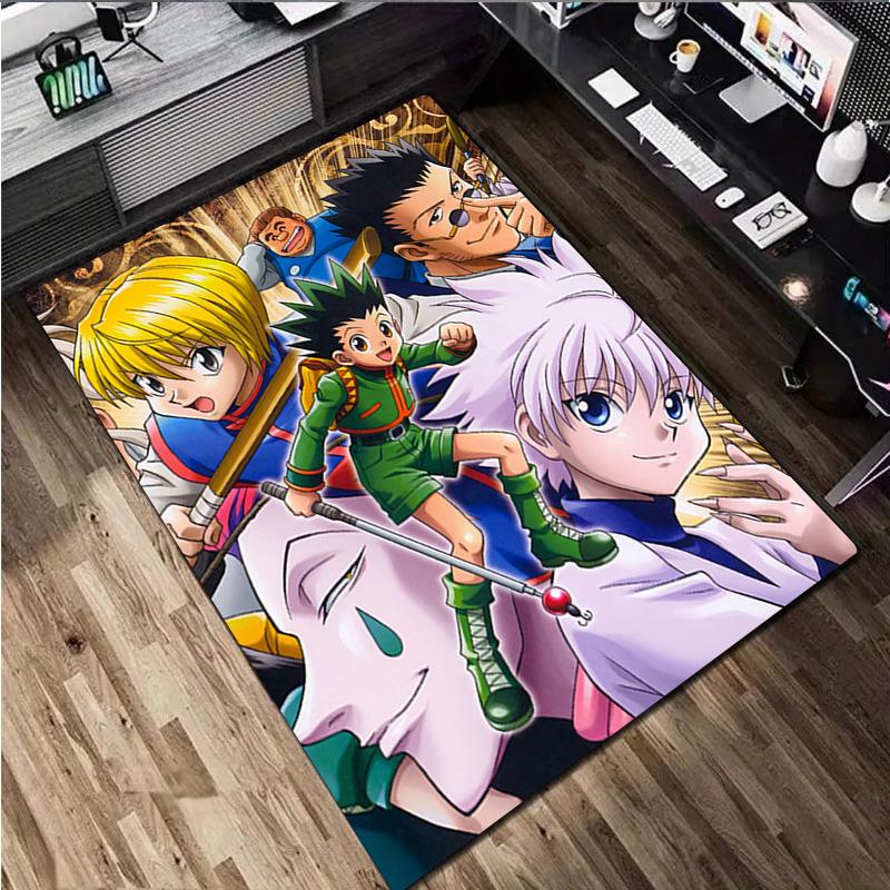 Hunter x Hunter Print Rug - Computer Chair Area Rug home decoration Carpet For Living Room Bedroom Flooring Mat