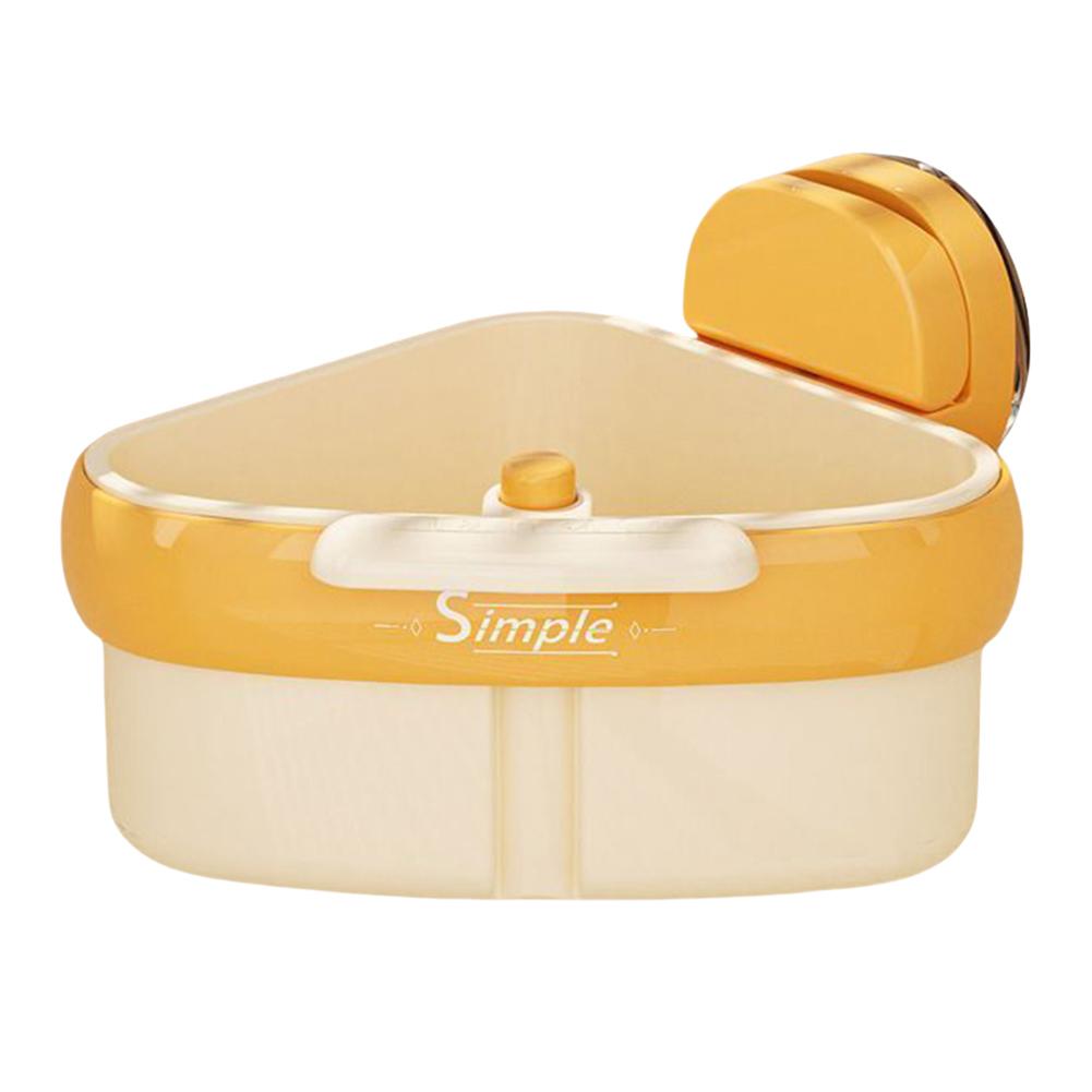 Suction Cup Sink Corner Rack Strainer Quick-Drain Self-Cleaning Sink Strainer Basket Food Waste Catcher for Kitchen Sink