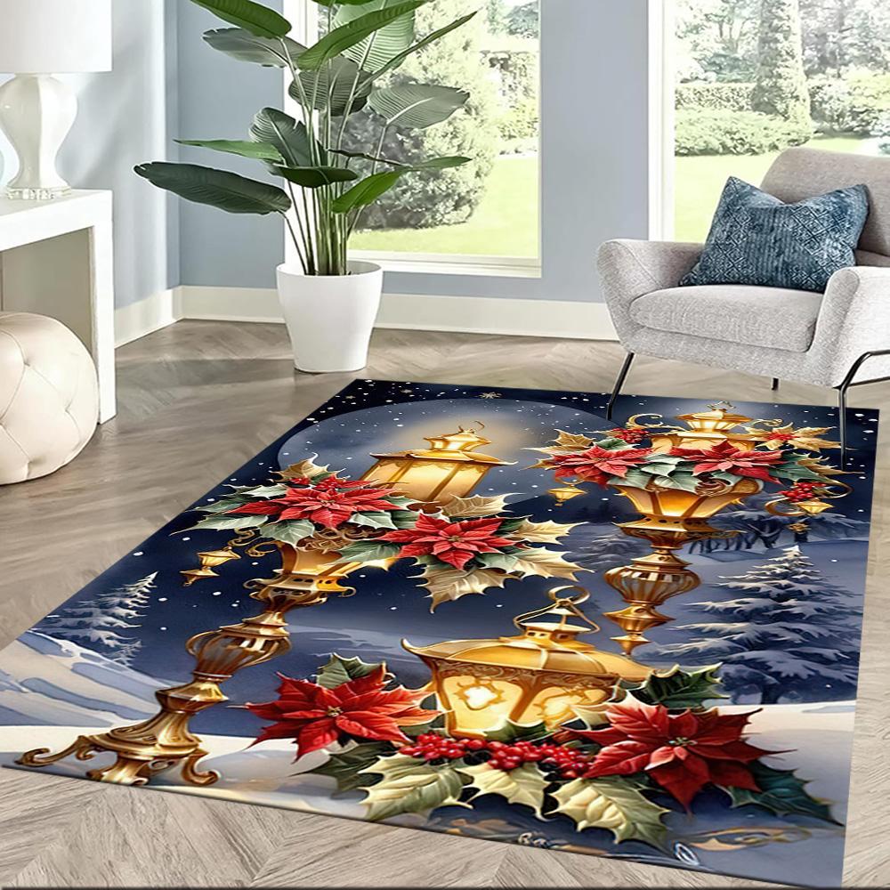 Christmas 101 Floor Rug Office Rug Design for Bedrooms Kitchen Playrooms Foyer Antislip Carpet Decorate Offices Birthday/Christmas Gift