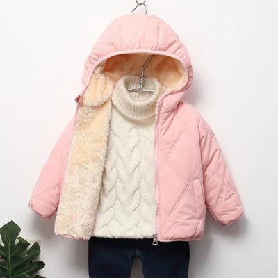 Veste d'hiver pour bébé et enfant en bas âge, manteau en laine d'agneau et velours épais, vêtements d'extérieur pour garçons de 1 à 6 ans, vestes en coton