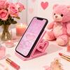 Anti-slip Heart-shaped Phone Stand Kawaii Smartphones Support Bracket  Watching Videos