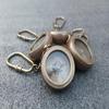 5 Pieces Nautical Gift Brass Compass Keychains, Compass Keyrings & Lockets, Gift Keyrings