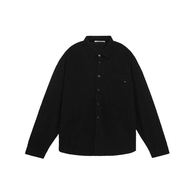 Bodydream Tree Texture Men's Long-Sleeved Shirt Autum Loose Lapel Jacket/Casual Pants Suit