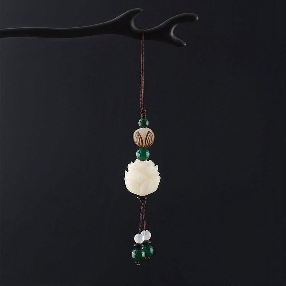 Cord Car Pendent Bag Pendant Bodhi Lotus Flower Keychain Cell Phone Lanyard Mobile Phone Lanyard