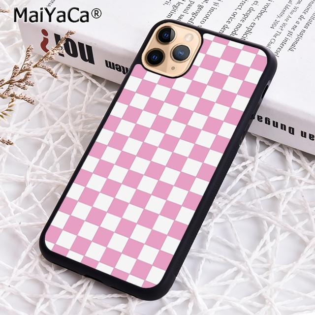 Checkerboard Plaid Checkered Phone Case For iPhone 17 Air 16 15 14 plus 12 13 pro max Shell Cover coque