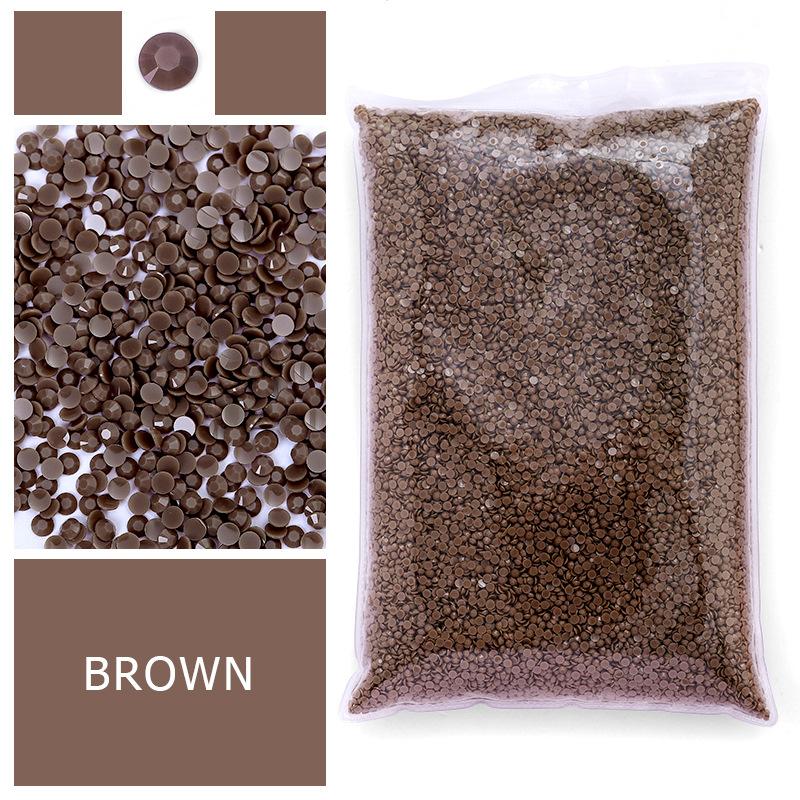 Hot-Selling Diamond Painting Sticker Diamond, Flat-Bottomed Resin Diamond, Jelly Color, Small Round Diamond, Large Packaging, Multi-Color Optional