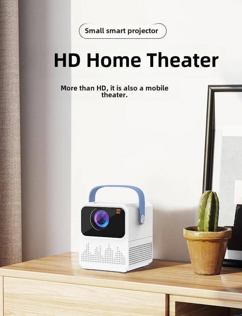 Portable HD Projector for Home Theater, Bedroom, and Outdoor Camping
