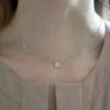 S925 Sterling Silver Gold Star Round Necklace French Light Luxury Clavicle 2026