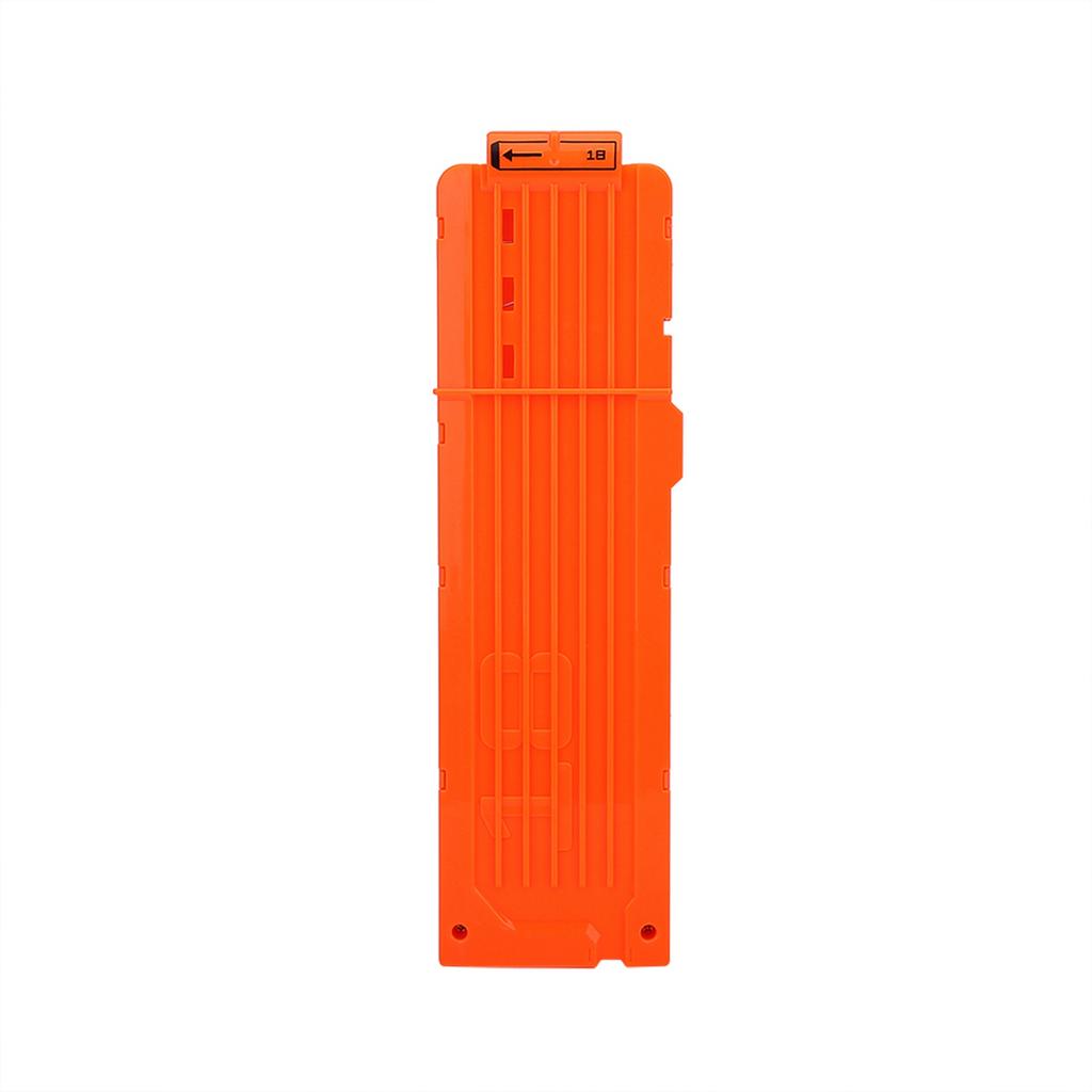 18 EVA Soft Clip Plastic Toy Cartridge Holder (Opaque Orange)