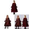 Halloween Child Vampire Costume For Kids With Spandex Fabric For Stage Performance