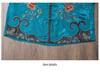 2025 Women's Ethnic Jacquard Satin Embroidered Frog Button Loose Top Coat