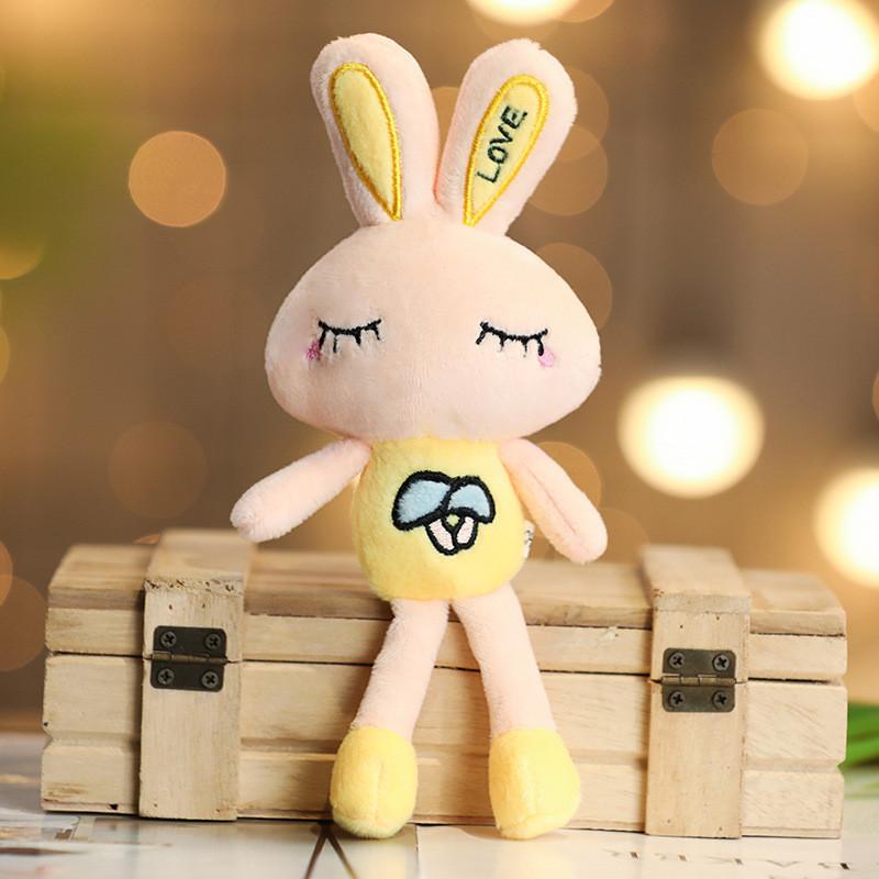 Adorable Plush Bunny Toy Mini Rabbit Doll Soft Stuffed Animal For Wedding Toss
