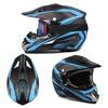 Full Face Motorcycle Helmet Off-Road ATV Dirt Bike Trail Racing Adult Unisex ABS Safety Gear With 3 Accessories