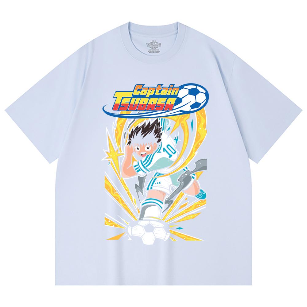 230 Gsm 100% Cotton Captain Tsubasa V1 Print Unisex Heavy Cotton T Shirt