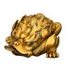 Pure Copper Ornament Flame Golden Home Living Room Office Desktop Decoration King Money-Biting Toad Three-