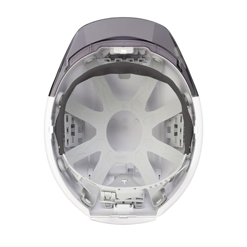 Tajima Helmet Safety Helmet White Smoke HSWCSB. Certified by the Ministry of Health, Labor and Welfare for protection from flying and falling objects