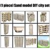 Holz-Wohnungs-Bausatz Outland Realismus-Szene Miniatur-Architekturmodell Zusammengebautes Modell Sandtisch