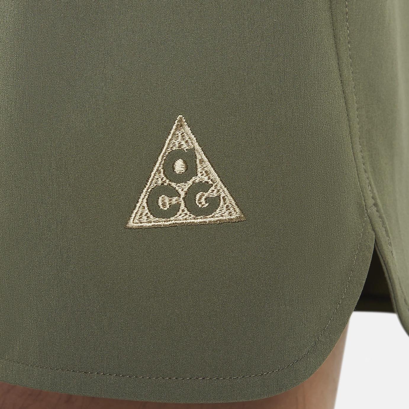 

Мужские спортивные шорты Nike ACG Dri-FIT New Sands Retro American с боковым карманом на молнии и шнурком, зеленые DN3956-222 XXL