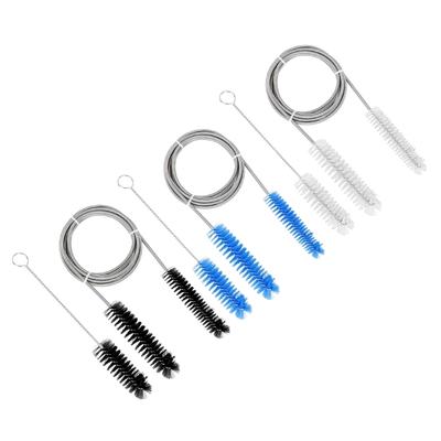Aquariums Filter Hose Brush Set Double Ended Steel Flexible Spring Tube Cleaner Brushes for Fish Tanks and Lab Pipes