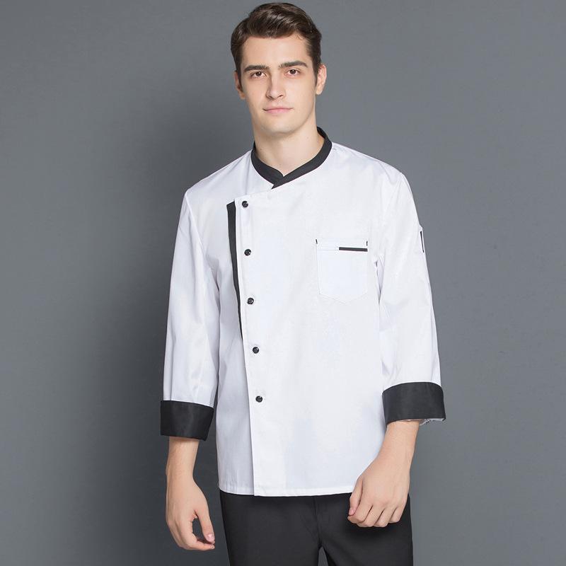 Unisex Long Sleeve Chef Workwear for Western Restaurants, Hotels, & Bakeries - Autumn/Winter Fashion