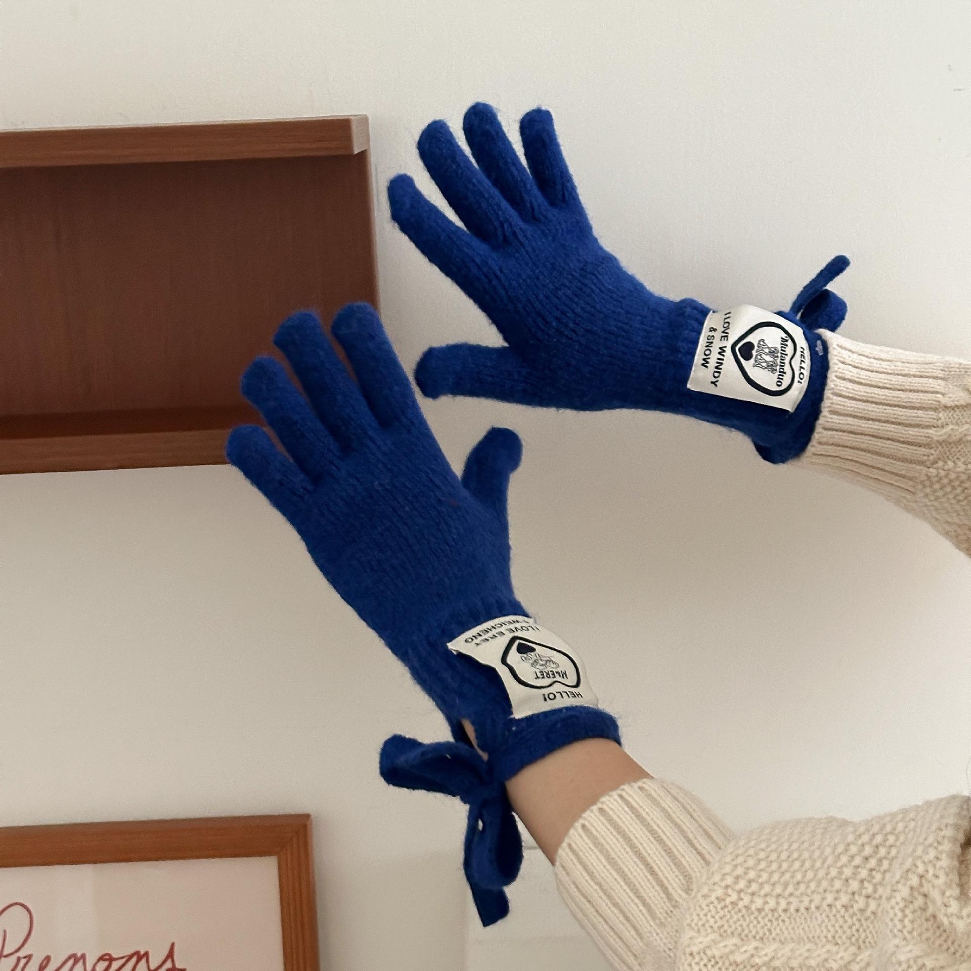 

Korean Style Women s Fingerless Touchscreen Knit Mittens - Warm, Trendy, Cold-Proof