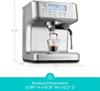 Ultra Espresso Machine with LCD Display, Powerful Milk Frother, Adjustable Temperature for Barista-Quality Lattes & Cappuccinos