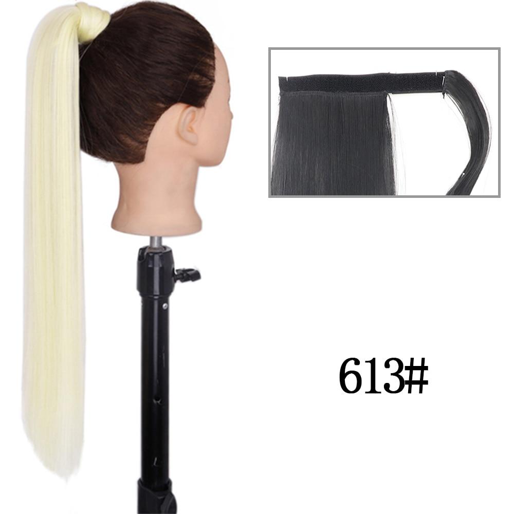 MERISIHAIR 22"34" Long Straight Clip In Hair Tail Nature Fake Ponytail Extension Hairpiece with Hairpins High Temperature Fiber Synthetic Ponytail