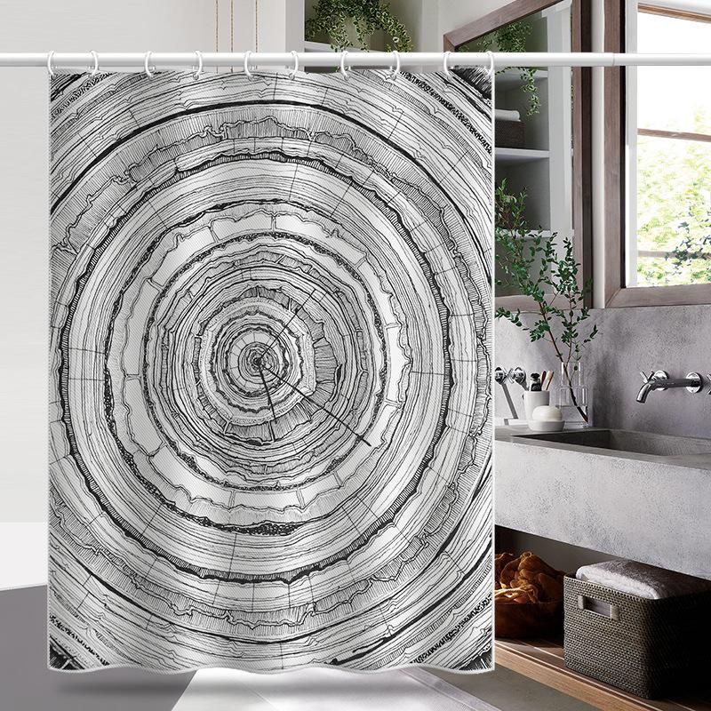 Koupelna zesílená vodotěsná záclona odolná proti plísním sprchový závěs Sprchový oddíl Závěs Sprchový závěs Koupelnový závěs Bez perforace