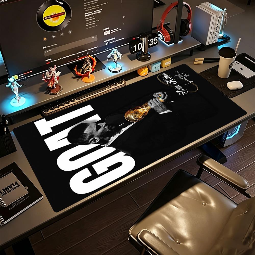 Football Messi Customizable Name Mouse Pad Gaming Laptop Mouse Pad Ultra-Long Desk Mat Non-Slip Rubber Bottom Computer Decor Item Office Use