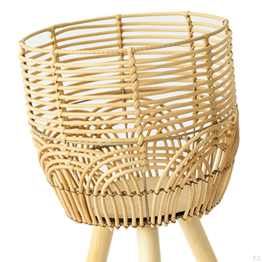 Elegant Plant Stand with Wooden Legs Flower Pot Holder for Home And Office Decor