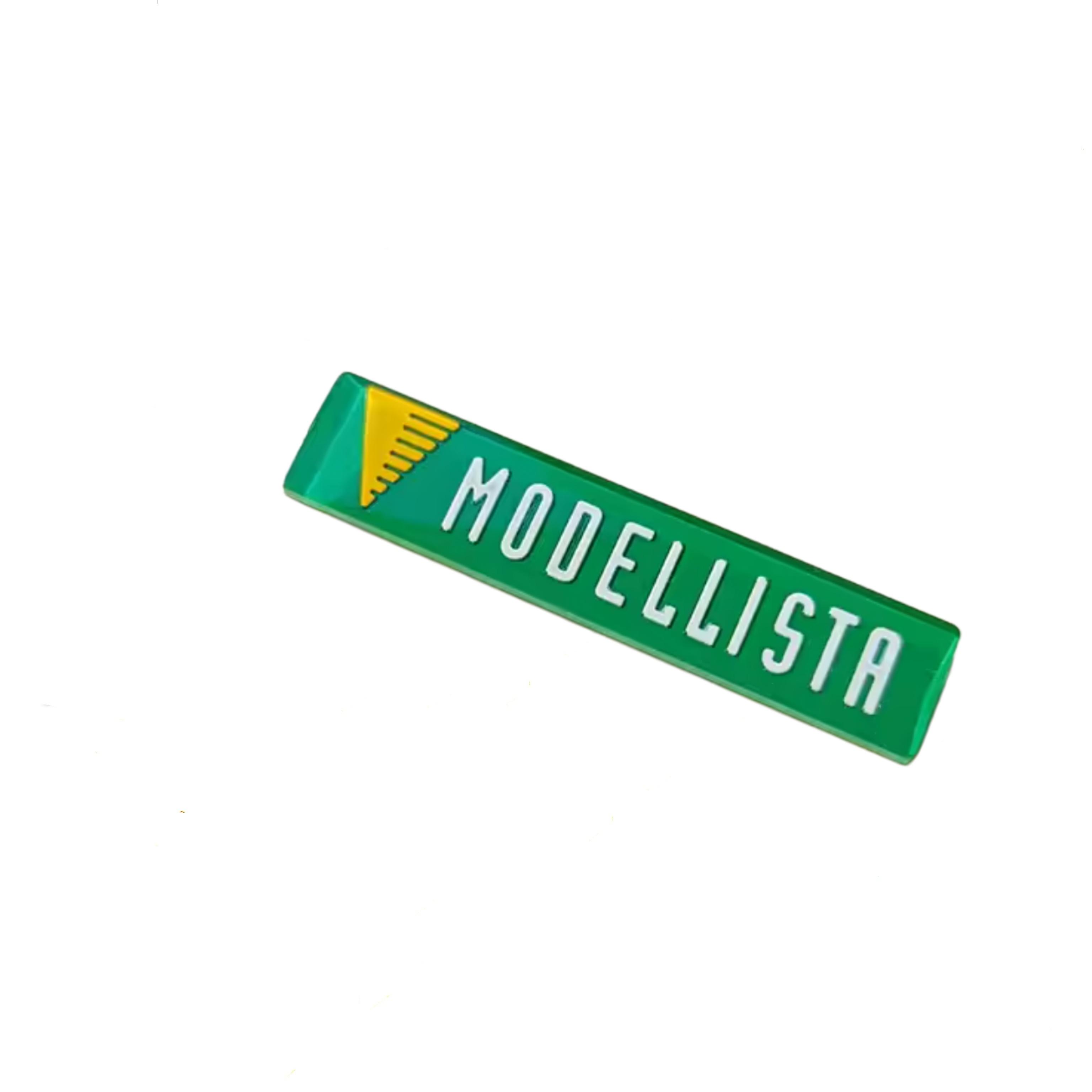 

1Pc 3D MODELLISTA Logo Car Front Lip Small Label Grill Fender Side Rear Trunk Badge Emblem Sticker for Alphard Vellfire зелений