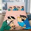 Duvet Cover Pillowcase Bedding Set The Adventures of Tintins Adult Boy Girl Bedroom Decoration Children Gift Single Double Large
