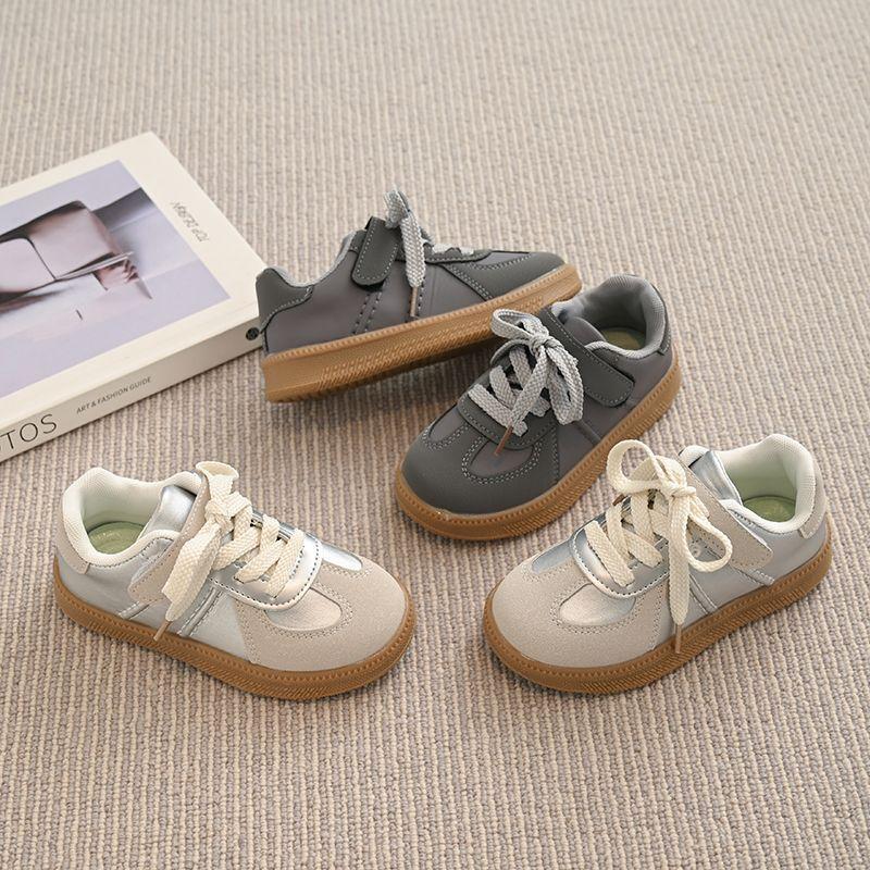 Children's German Training Shoes 2025 Summer New Girls Korean Version Fashion Casual Board Shoes Boys Non-slip Soft-soled Sports Shoes