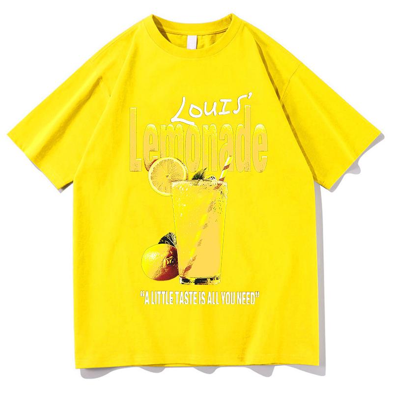 Louis Tomlinson Lemonade 2025 T Shirts Unisex Unisex Harajuku High Quality Fashion Tshirts Retro Oversized 100 Cotton Tshirt Tops