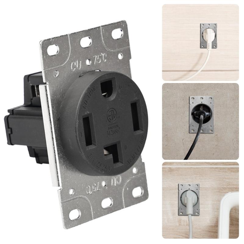 Leistungsstarke 319R 30Amp NEMA 14 30R Steckdose Industriesteckdose Vergoldete Kontakte Gewerbliche Steckdose