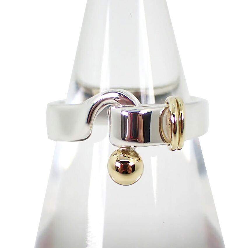 

[Б/у] Кольцо TIFFANY/Tiffany 925/750 с крючками и петлями Нет. 8 [г294-78]