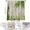 Waterproof Shower Curtain With Bamboo Forest Design Bringing A Natural And Relaxing Atmosphere To Your Bathroom Space