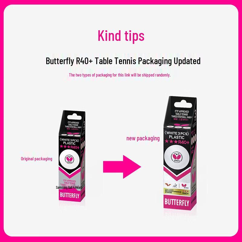 Butterfly 3-Star R40+/A40+ Competition Table Tennis Balls
