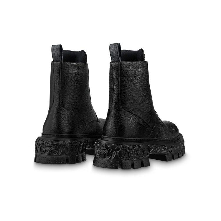 Louis Vuitton Short Combat Boots Men's Black 1AB8NF