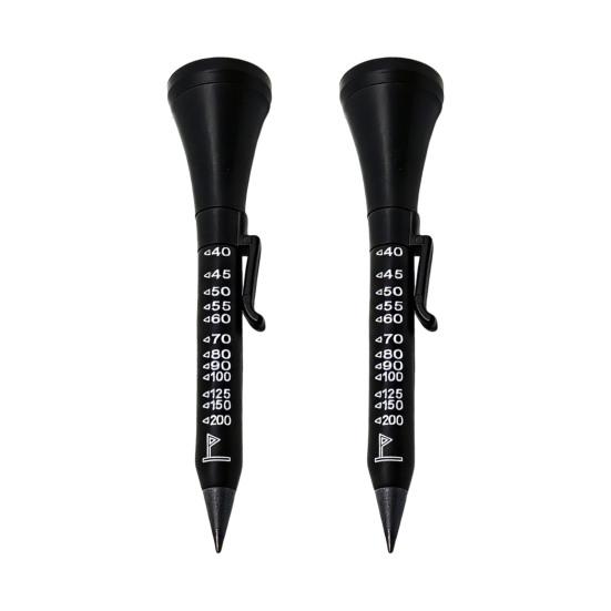 1/2Pcs 6-In-1 Golf Multi-Tool Face Alignment Aid Magnetic Tip Flagstick Rangefinder Ball Marker Club Grooves Cleaner Carbon Pencil Tip Pocket Clip Tee