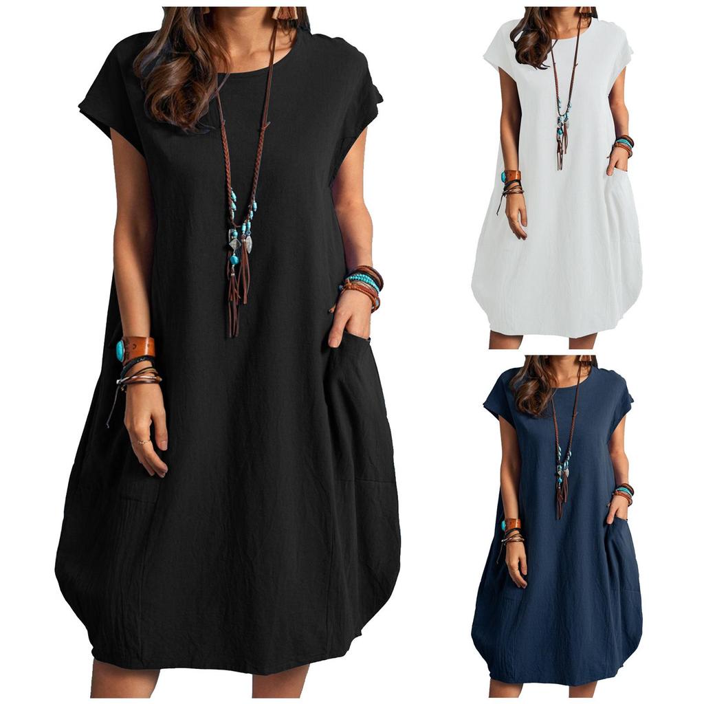 Elegantes Sommerkleid für Damen mit Taschen - Bequem und Hochwertig