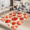 1PC Tomato Pattern Extra Large Non-Slip Floor Carpet, Office, Family, Bedroom, Studio - Large Area Rug Indoor Rugs, Vibrant Colors-W299