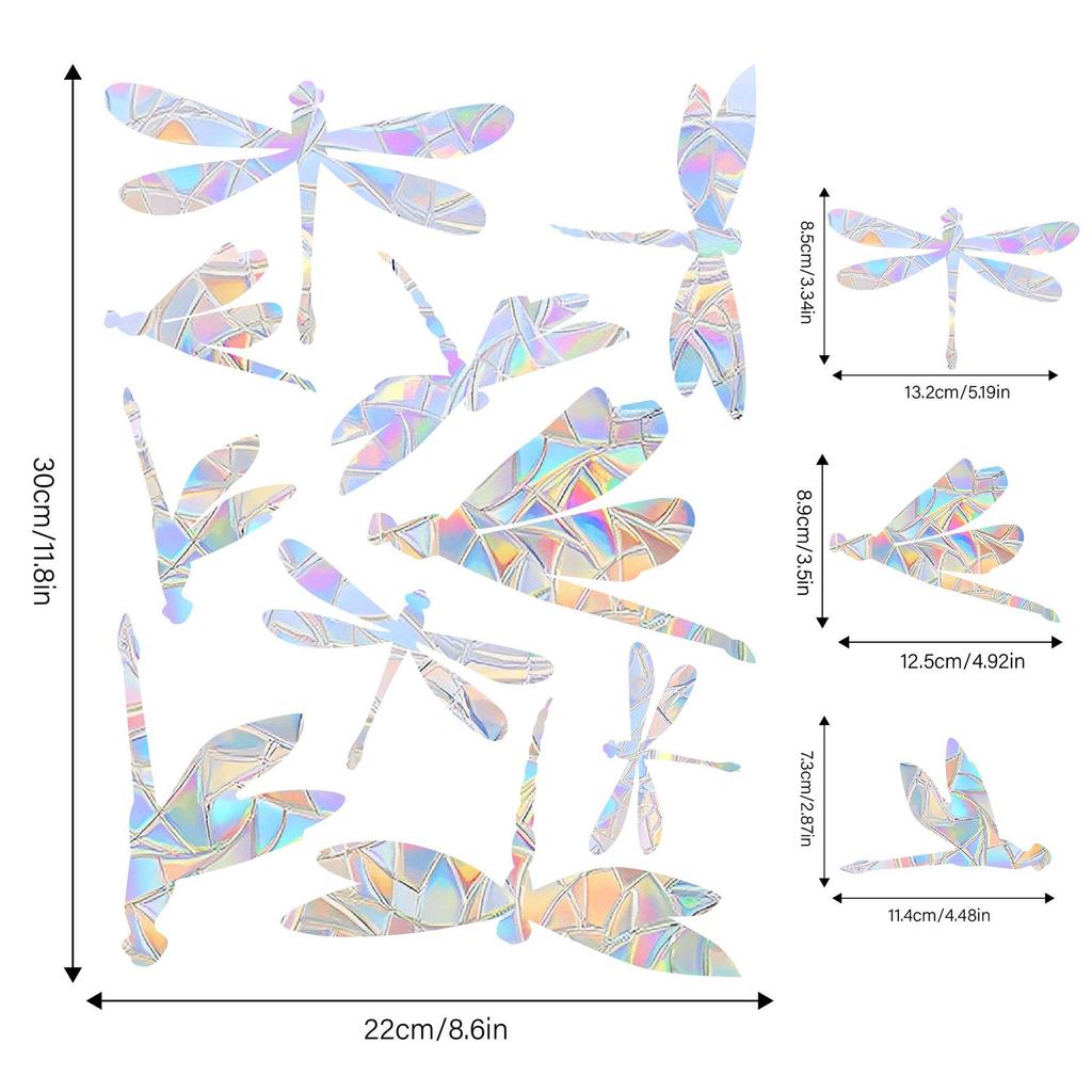 Aike Sun Prism Regenbogen Schmetterling Fensterglas Aufkleber